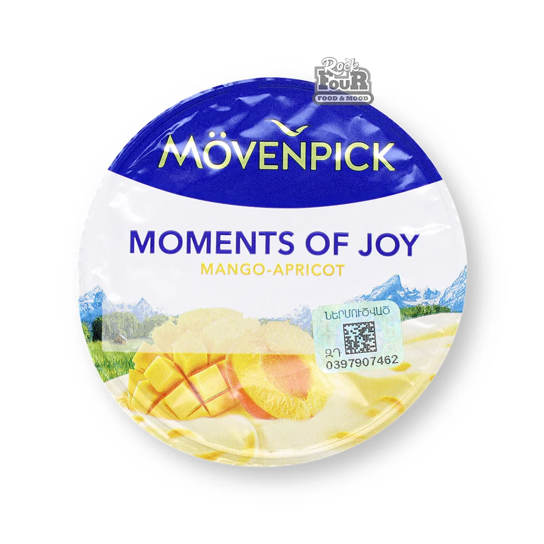 Yogurt product "Movenpick" with apricot and mango 5% 100g